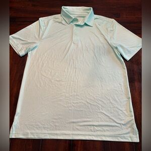 New Men’s Members Mark Performance Polo, mint green size M